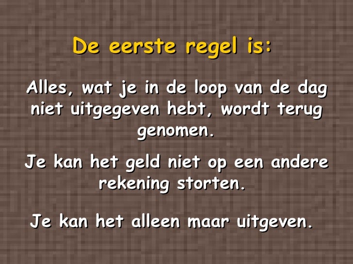 Genomen op de bank